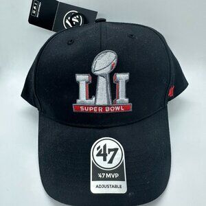 New Super Bowl LI Hat Trophy Cap 47 Cotton Snapback Patriots Falcons Tom Brady